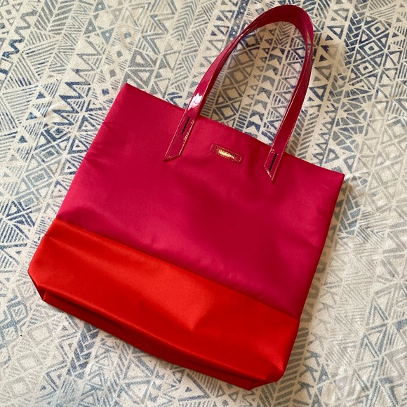 Lancôme Red & Pink Shoulder Tote - Picture 2 of 8